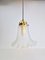 Vintage Glass & Brass Pendant Lamp from Peill & Putzler, Germany, 1960s, Image 1