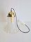 Vintage Glass & Brass Pendant Lamp from Peill & Putzler, Germany, 1960s 4