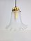 Vintage Glass & Brass Pendant Lamp from Peill & Putzler, Germany, 1960s 7