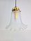 Vintage Glass & Brass Pendant Lamp from Peill & Putzler, Germany, 1960s, Image 7