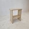 Italian Side Table or Small Credenza in Travertine, 1980s, Image 3