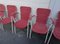 Vintage Italian Chairs in Orange, 1950s, Set of 6, Image 2