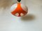 Vintage Orange and White Space Age UFO Ceiling Lamp Pendant from Massive, Belgium, 1970s 2