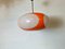 Vintage Orange and White Space Age UFO Ceiling Lamp Pendant from Massive, Belgium, 1970s 7