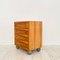 Small Mid-Century Chest of Drawers in Spruce and Marble, 1972 3