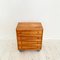 Small Mid-Century Chest of Drawers in Spruce and Marble, 1972 5