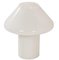 Lampe Mushroom en Verre Blanc par Hala, 1990s 8