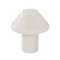 Lampe Mushroom en Verre Blanc par Hala, 1990s 1