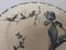 Vassoio per formaggi erborinati in ceramica con uccelli, Francia, anni '50, Immagine 5