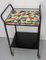French Iron & Ceramic Table Trolley with Wheels, 1960, Image 8