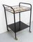 French Iron & Ceramic Table Trolley with Wheels, 1960 5