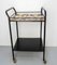 French Iron & Ceramic Table Trolley with Wheels, 1960, Image 4