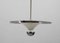 Lámpara de araña Bauhaus con luz indirecta atribuida a Ias, años 20, Imagen 4
