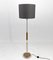 Chrome & Wood Floor Lamp, Czechoslovakia, 1950s 12