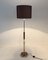 Chrome & Wood Floor Lamp, Czechoslovakia, 1950s 4