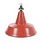 Industrial Red Pendant Lamp, Image 1