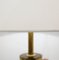 Lámpara de mesa de mármol y latón, Italia, Imagen 4