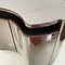 Italian Modern Dark Brown Lacquered Wood Bedside Table Aiace by Benatti, 1970s, Set of 2 9