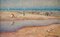 Jordi Freixas Cortes, Beach Scene, Oil on Board, Framed 2