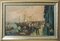 Josep Martinez Romero, Sailors at the Port of Arenys, Oil on Canvas, Framed 1