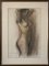 Life Study of Nude Lady, 1976, Graphite on Paper, Framed, Image 1