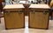 Vintage Luggage Trunks Reed Steamer Case Table, 1950s, Set of 2 2