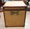 Vintage Luggage Trunks Reed Steamer Case Table, 1950s, Set of 2 5
