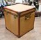 Vintage Luggage Trunks Reed Steamer Case Table, 1950s, Set of 2 6