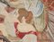 Antique Italian Needlepoint Tapestry of Courtly Maidens, 1865 8