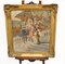Antique Italian Nobleman Tapestry in Gilt Frame, 1880s 2