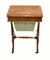 Victorian Sewing Table with Work Box in Walnut, 1860s, Image 1