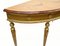 Adams Style Console Table in Satinwood with Painted Top 11