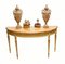Adams Style Console Table in Satinwood with Painted Top 2