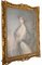 Antique Italian Pastel Maiden with Florentine Gilt Frame, 1920s 1