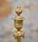 Orologio decorativo in marmo dorato, Francia, set di 3, Immagine 14