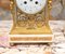 French Garniture Clock Set in Gilt Marble, Set of 3 2