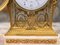 French Garniture Clock Set in Gilt Marble, Set of 3 12