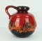 Schwarz-rote Fat Lava Vase von Scheurich, 1960er 5