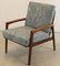 Mid-Century Upholstered Teak Armchair 1