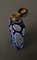 19th Century Baluster-Shaped Salt Bottle in Blue Glass 10