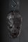 Antike Maske aus geschnitztem Holz 6