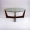 Tavolino da caffè rotondo di teak e vetro di Wilhelm Renz, anni '60, Immagine 4