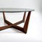 Round Coffee Table in from Teak and Glass from Wilhelm Renz, 1960s, Image 2