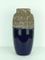 Dark-Blue & Gray Fat Lava Vase from Scheurich, Image 1