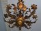 Large Mid-Century Gilt Tole Chandelier by Hans Kögl, 1970s 2