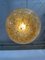 Lámpara colgante en ámbar de cristal de Murano atribuida a La Murrina, años 80, Imagen 6