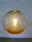 Amber Murano Glass Pendant Light attributed to La Murrina, 1980s 2