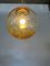 Lámpara colgante en ámbar de cristal de Murano atribuida a La Murrina, años 80, Imagen 5