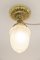 Ceiling Lamps with Original Glass Shades, Vienna, 1890s, Set of 2, Image 10