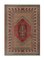 Handgeknüpfter roter marokkanischer Teppich, 1960er 1